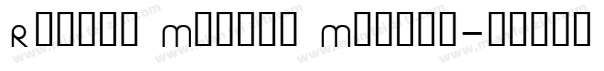Rexton Medium Medium字体转换
